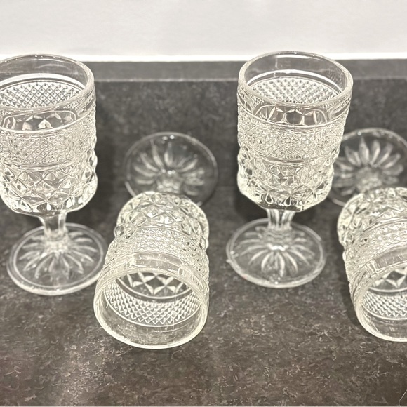 4 Vintage Wexford Claret wine glasses. - Picture 2 of 2